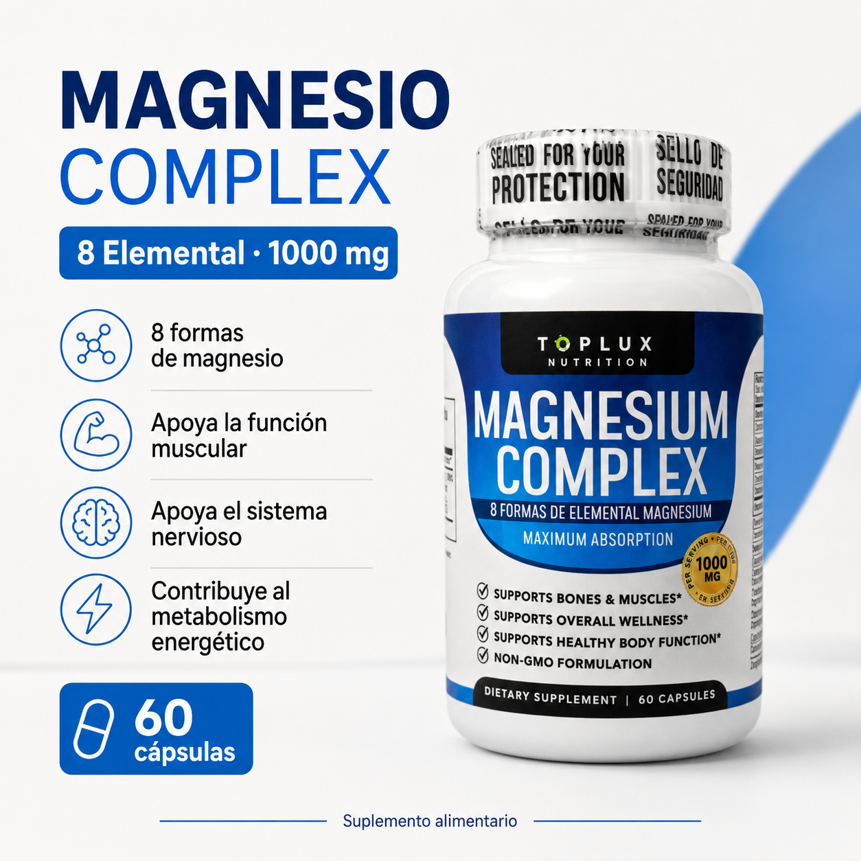 Magnesio Complex 8 Elemental 1000 mg