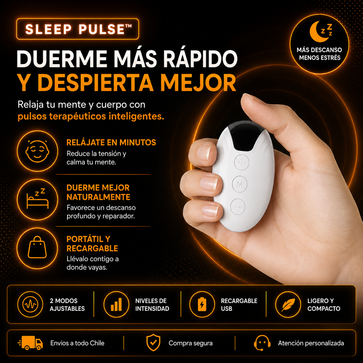 SLEEP PULSE™ Dispositivo de terapia para el sueño