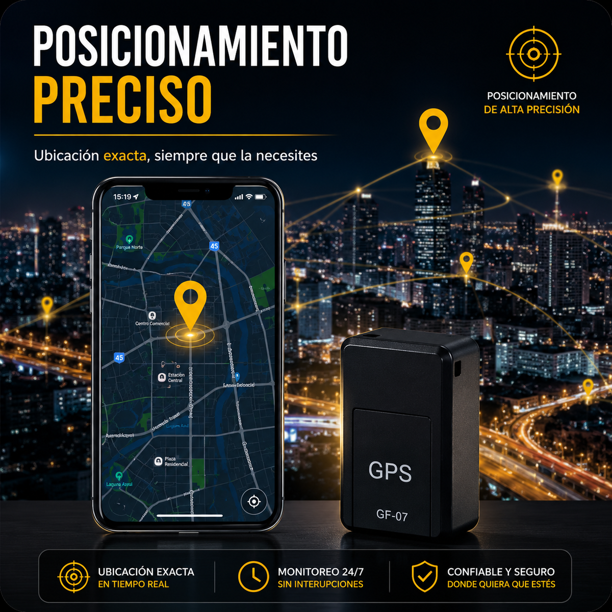 TrackGuard™ | Mini GPS Inteligente de Rastreo en Tiempo Real