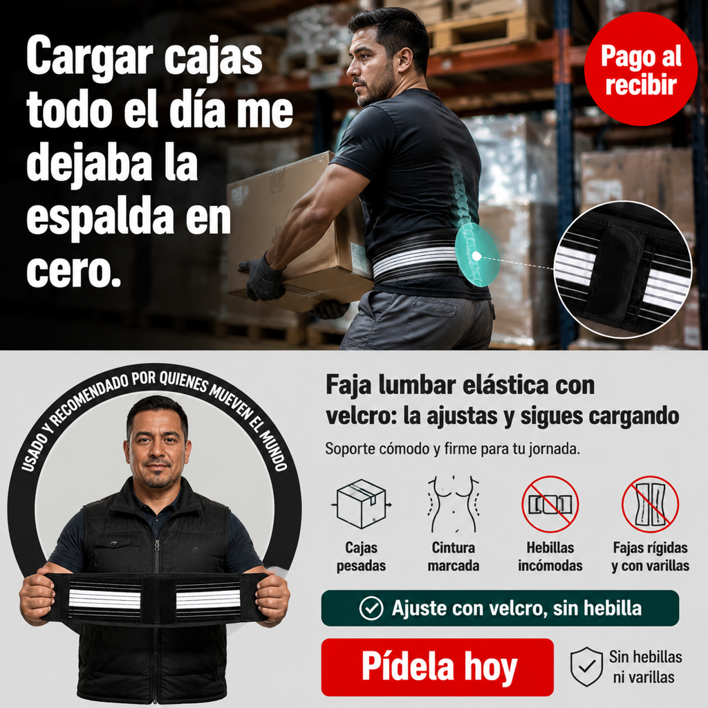 LumboFit™ Cinturón Pélvico Ajustable