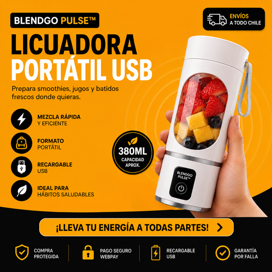 BlendGo Pulse™ — Licuadora Procesadora Portátil USB -arreglar imagen