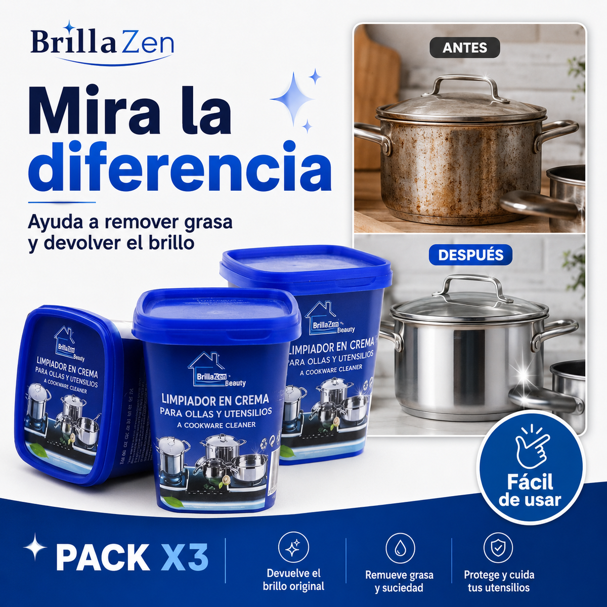 BrillaZen™ – Pasta Renovadora Multiuso