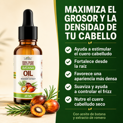 BatanaVive™ Aceite de Batana 2x1 | Crecimiento y Nutrición Capilar