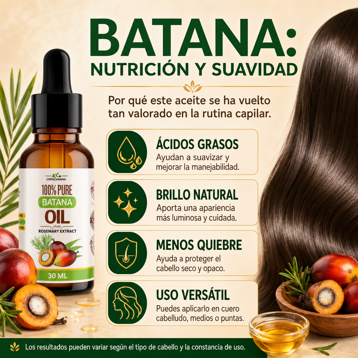 BatanaVive™ Aceite de Batana 2x1 | Crecimiento y Nutrición Capilar