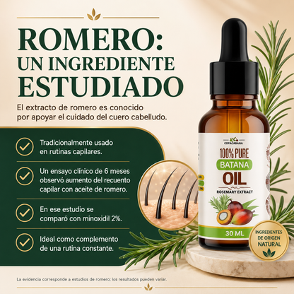BatanaVive™ Aceite de Batana 2x1 | Crecimiento y Nutrición Capilar