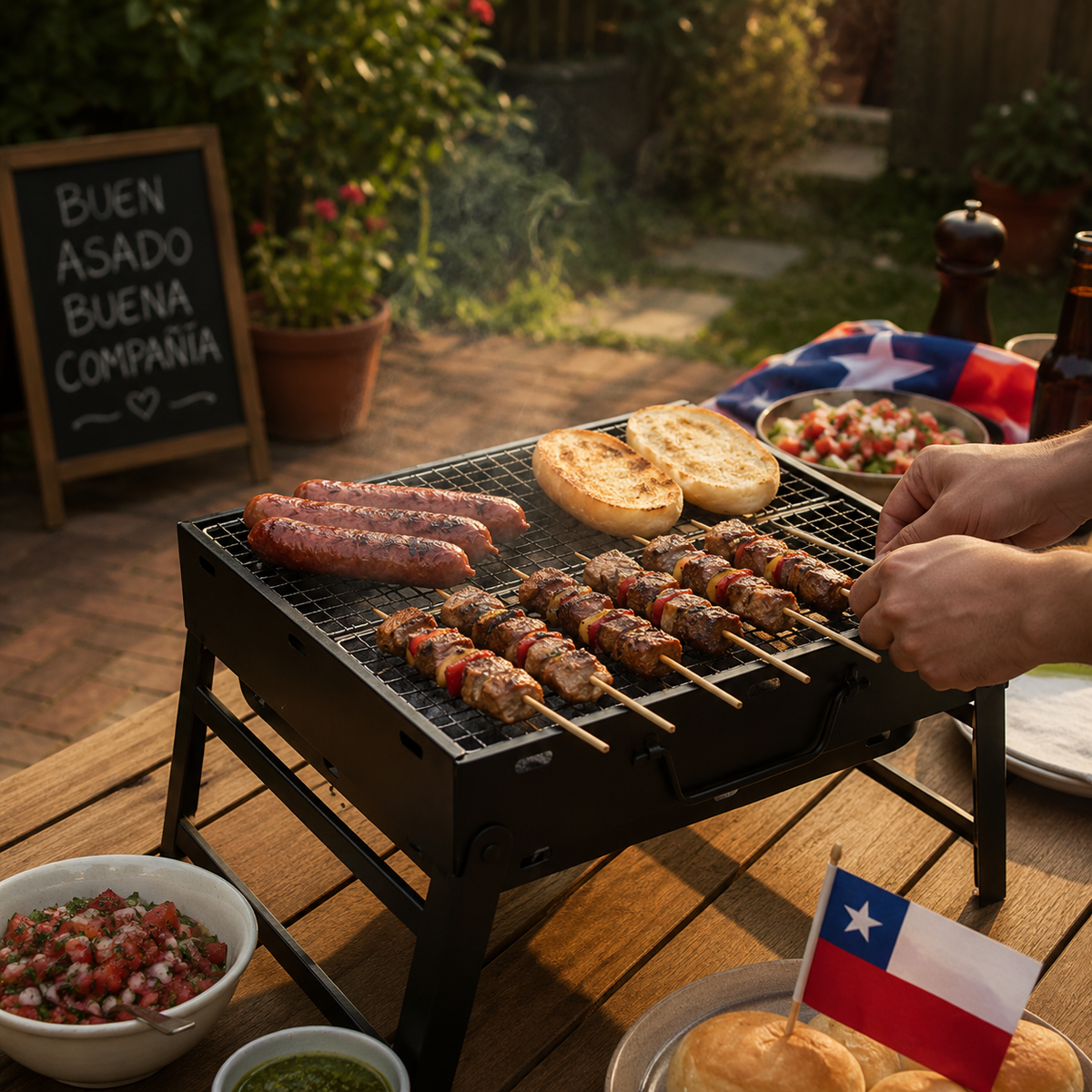 Parrilla Plegable Portátil | Compacta y fácil de llevar
