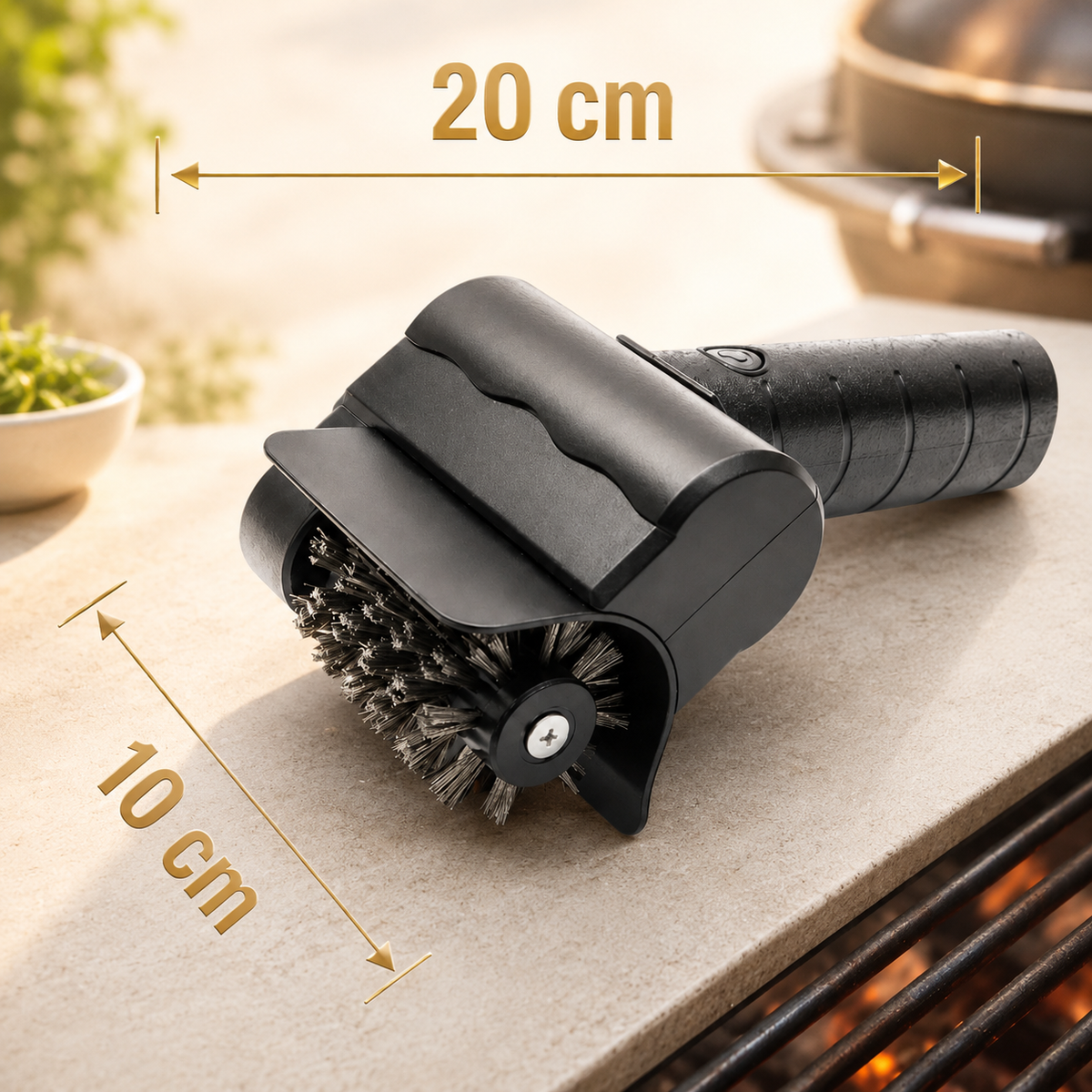 Parrillero Pro™ |Cepillo Eléctrico Inalámbrico con Rodillo Giratorio para Parrillas