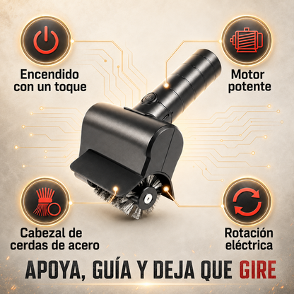 Parrillero Pro™ |Cepillo Eléctrico Inalámbrico con Rodillo Giratorio para Parrillas