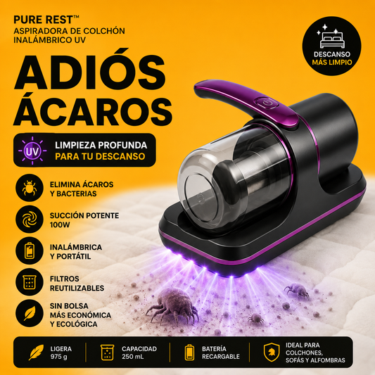 PURE REST™ - Aspiradora De Colchón inalámbrico UV