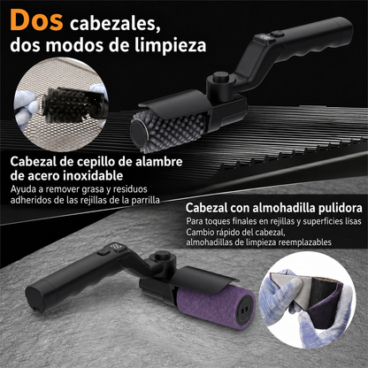Parrillero Pro MAX™ | Cepillo Eléctrico para Parrilla 3 Velocidades + Kit Completo