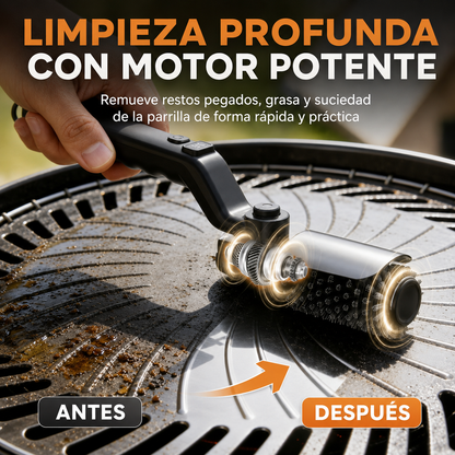 Parrillero Pro MAX™ | Cepillo Eléctrico para Parrilla 3 Velocidades + Kit Completo