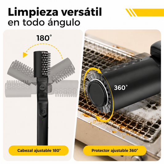 Parrillero Pro MAX™ | Cepillo Eléctrico para Parrilla 3 Velocidades + Kit Completo