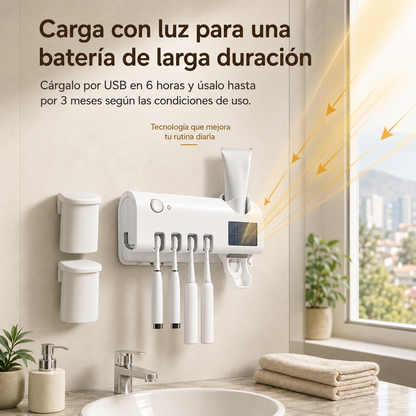 CleanBrush™ UV | Soporte y Esterilizador de Cepillos