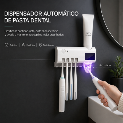 CleanBrush™ UV | Soporte y Esterilizador de Cepillos