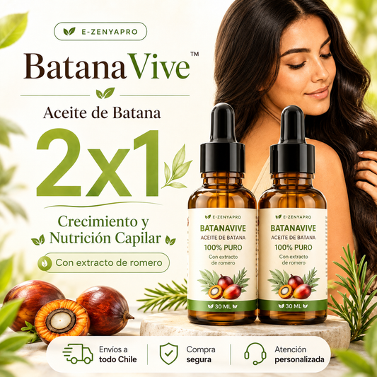 BatanaVive™ Aceite de Batana 2x1 | Crecimiento y Nutrición Capilar