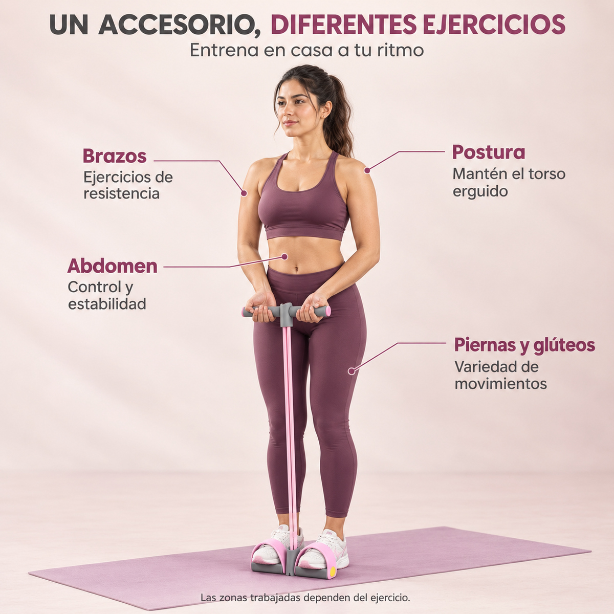 FlexFit 360™ Banda Elástica de Resistencia Con Pedal
