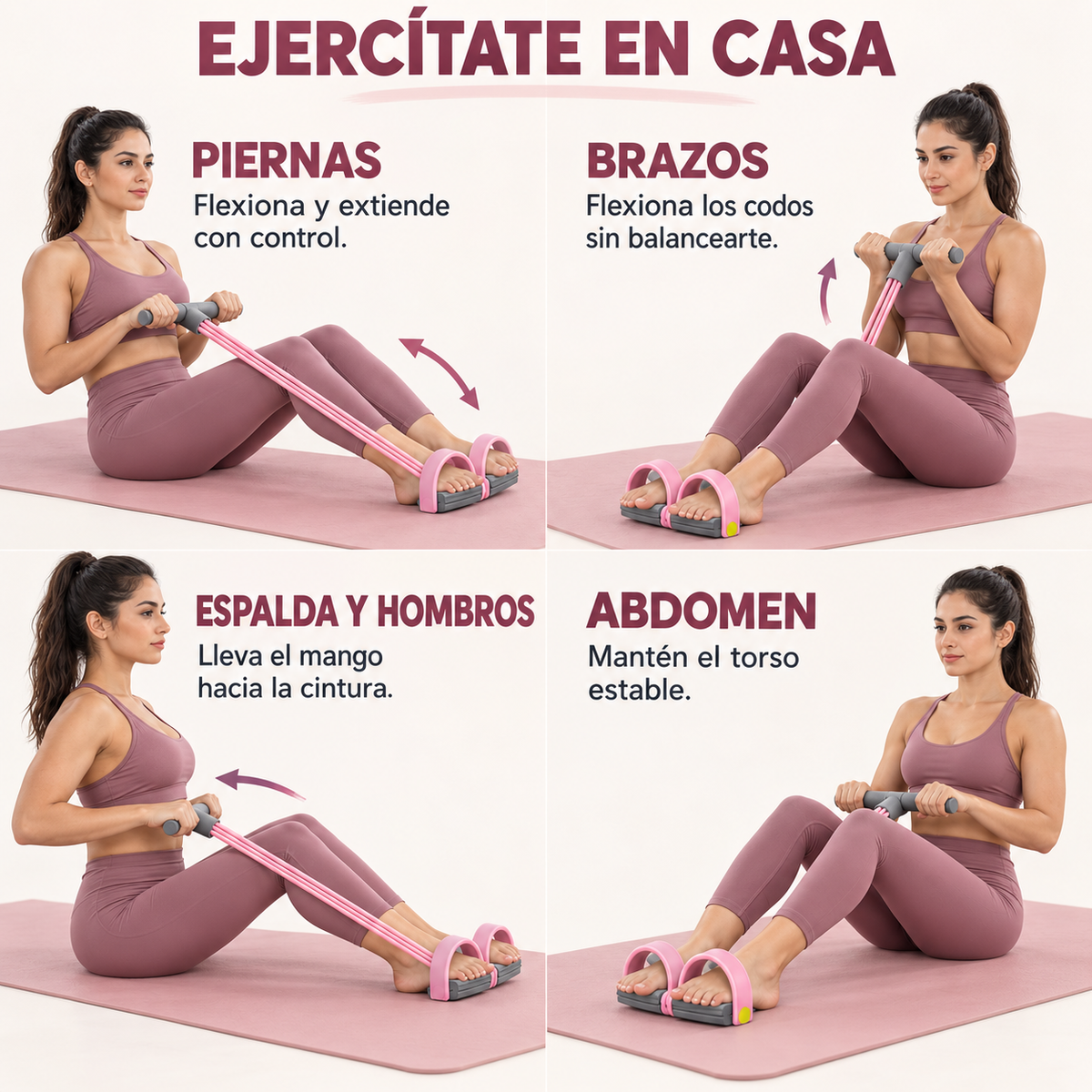 FlexFit 360™ Banda Elástica de Resistencia Con Pedal