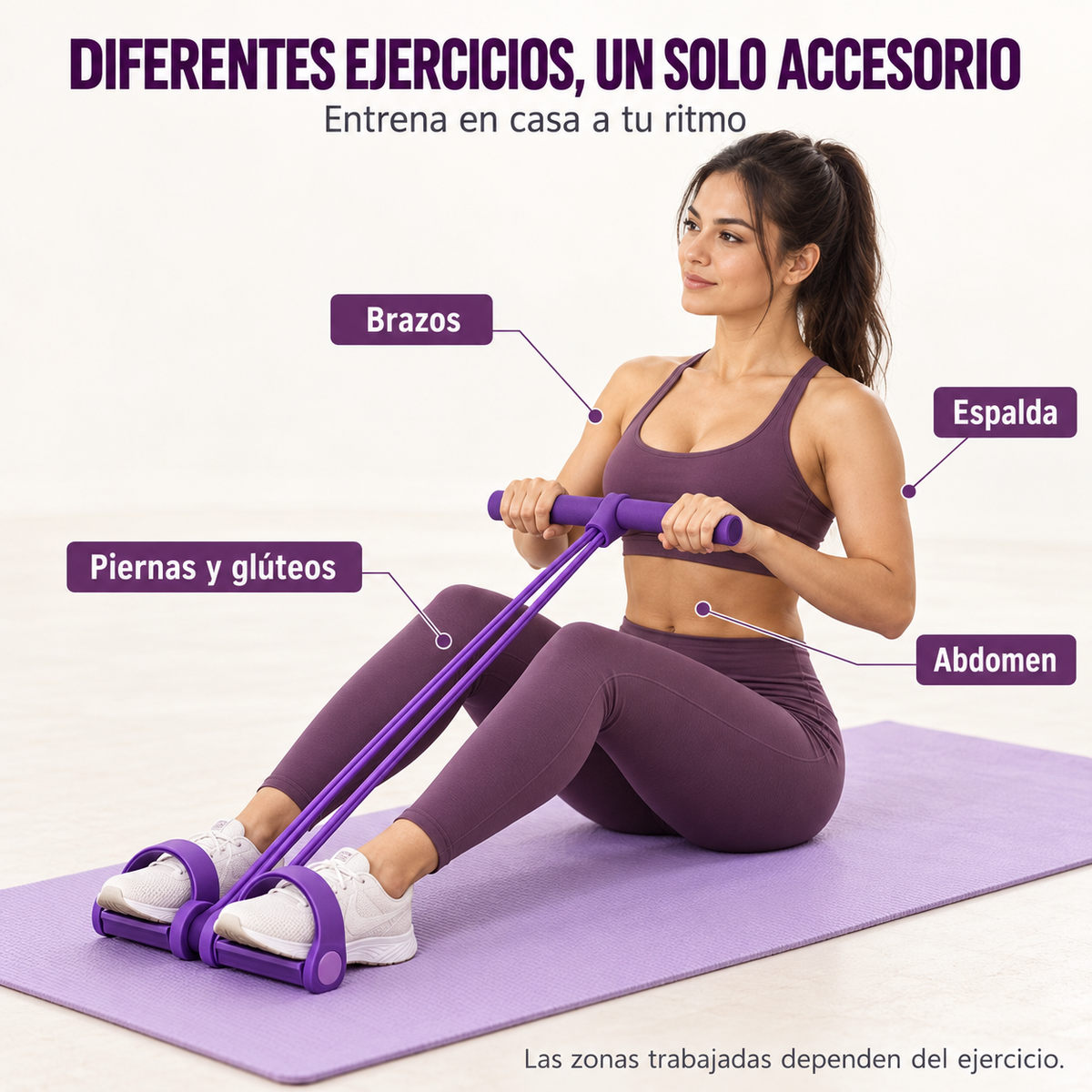 FlexFit 360™ Banda Elástica de Resistencia Con Pedal