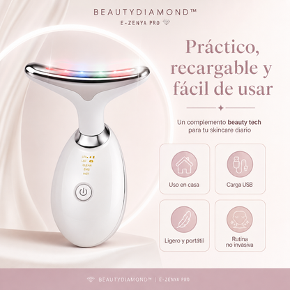 BeautyDiamond™ Masajeador Facial LED para Rostro y Cuello